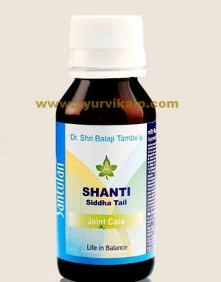 Dr. Balaji Tambe, Santulan SHANTI Siddha Oil, 100ml, Joint Care